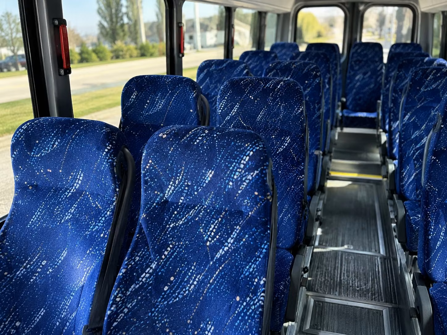 15 passenger minibus interior