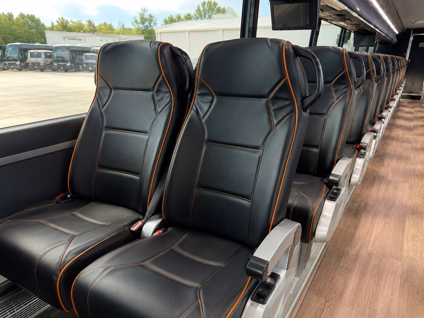 compare charter bus options for commanders and capitals fan groups from suffolk