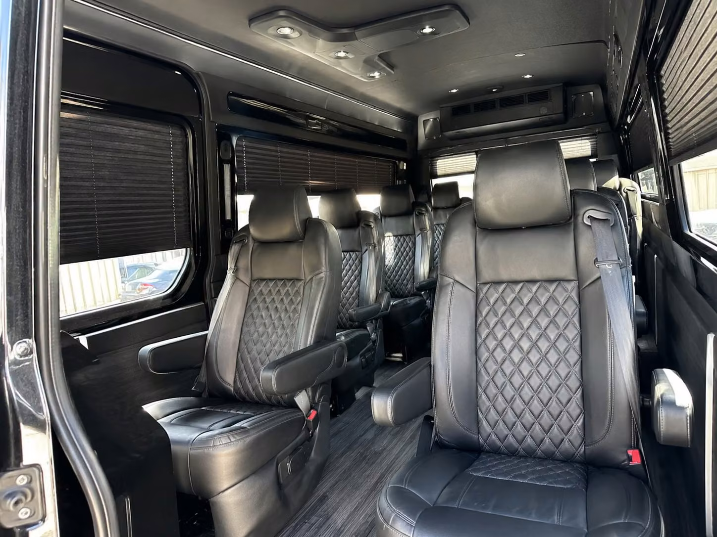 sprinter van with driver inside
