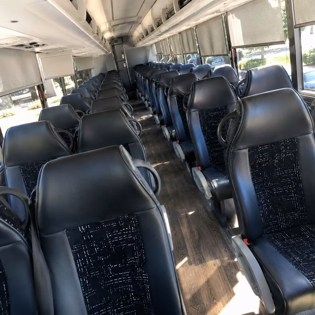suffolk charter bus rental interior